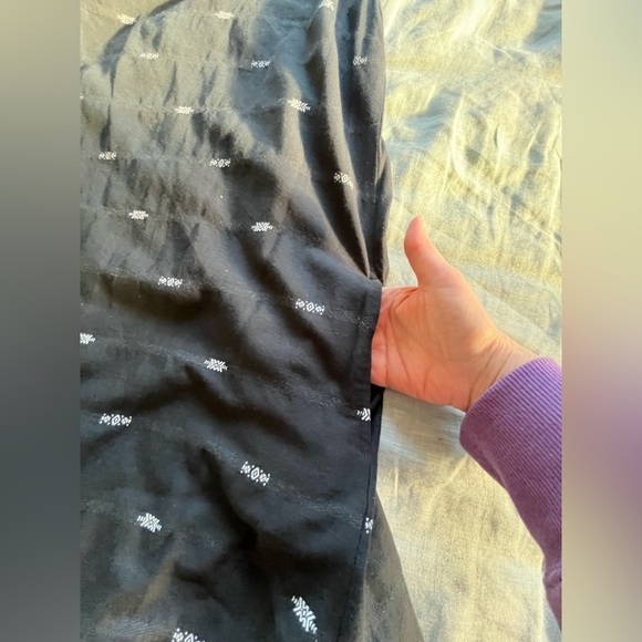 Eileen Fisher Nomadic Stripe Organic Cotton Shift Dress Small Petite Boho Beach - Picture 6 of 8